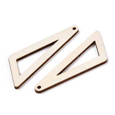 Undyed Wooden Big Pendants WOOD-TA0002-31-1