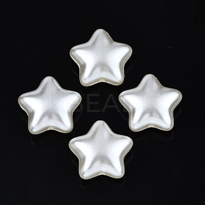 ABS Plastic Imitation Pearl Beads OACR-N008-157-1