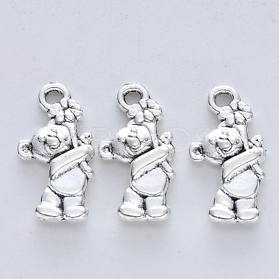 Tibetan Style Alloy Pendants TIBE-R316-045AS-RS-1