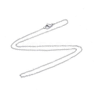 Non-Tarnish 304 Stainless Steel Cable Chains Necklace for Men Women NJEW-N050-A02-S12-1