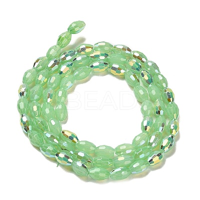 Baking Paint Glass Beads Strands DGLA-D001-02J-1