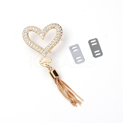 Alloy with Rhinestone Bag Decoration FIND-WH0070-59-1