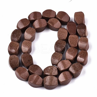 Synthetic Goldstone Beads Strands G-S359-223-1