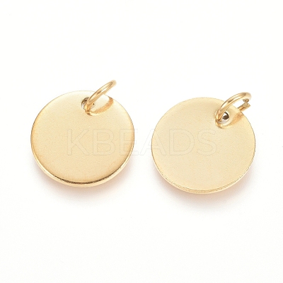 Ion Plating(IP) 304 Stainless Steel Charms STAS-I124-01D-G-1