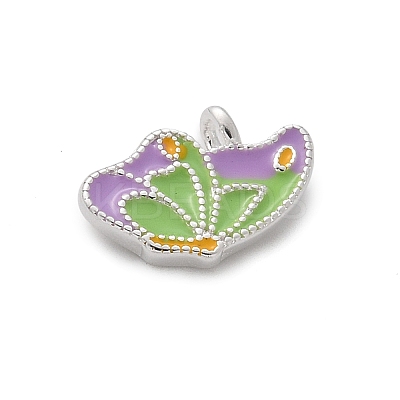 925 Sterling Silver Enamel Butterfly Charms STER-D300-28P-02-1