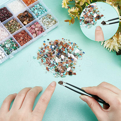 3500Pcs 15 Style Natural & Synthetic Mixed Gemstone Beads G-NB0003-09-1