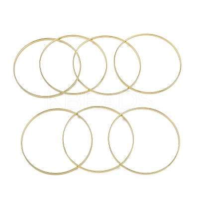7Pcs Flat Vacuum Plating PVD Vacuum Plating 201 Stainless Steel Bangles Sets for Women BJEW-F476-07G-03-1