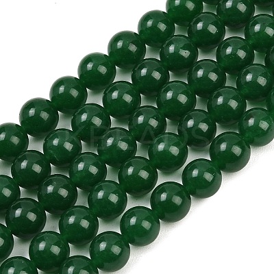 Dyed Natural White Jade Imitation Malaysia Jade Beads Strands G-C270-B01-10mm-01-1