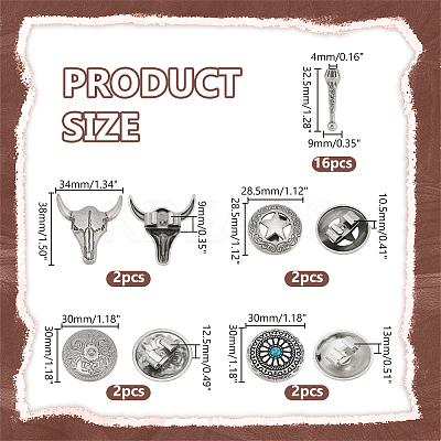 Alloy Bolo Tie Slide Clasps DIY-PH0022-64-1