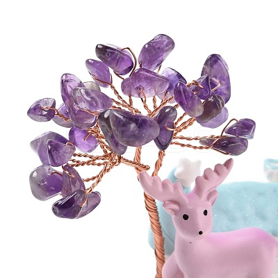 Natural Amethyst Tree Display Decoration DJEW-G030-01RG-01-1