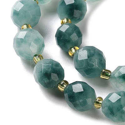 Dyed Natural White Jade Beads Strands G-N342-149I-29-1