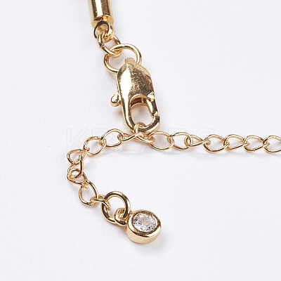 Braided Cotton Cord Bracelet Making MAK-I006-06G-1