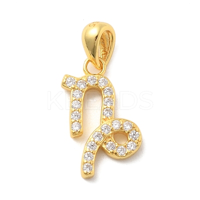 925 Sterling Silver Micro Pave Clear Cubic Zirconia Pendants LS-STER-Z012-06G-03-1