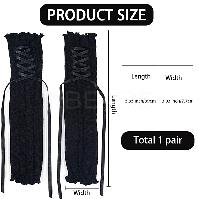 Polyester Arm Warmers AJEW-WH20067-061C-1