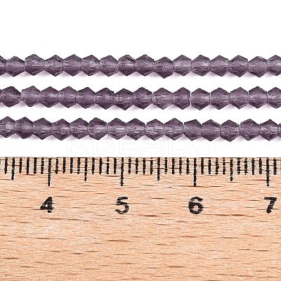 Imitate Austrian Crystal Frosted Glass Beads Strands EGLA-A039-T6mm-MD04-1