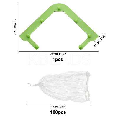 2Sets 2 Styles ABS Plastic Sink Strainers Basket & Bags AJEW-GA0002-76-1