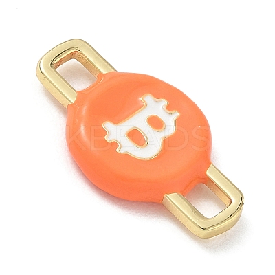 Brass Enamel Connector Charm KK-CBA4231-01A-G-1