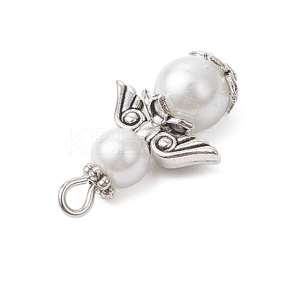 Glass Pearl Pendants PALLOY-JF03652-1