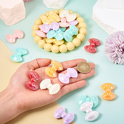 23Pcs Opaque Acrylic Beads OACR-TA0003-73-1