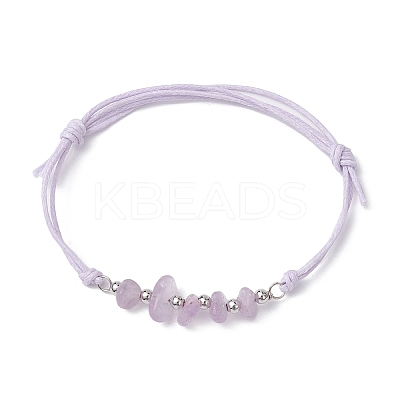 5Pcs Natural Mixed Stone Chips Braided Bead Bracelet Sets BJEW-JB09869-01-1