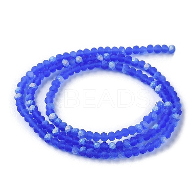 Imitation Jade Glass Beads Strands EGLA-A034-T2mm-MB31-1