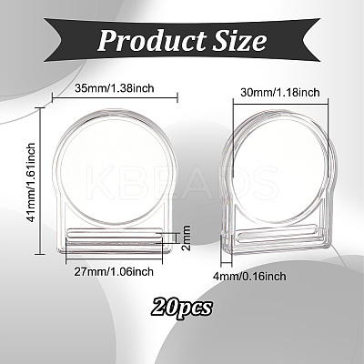Transparent Acrylic Commemorative Coin Display Box ODIS-WH0030-96A-1