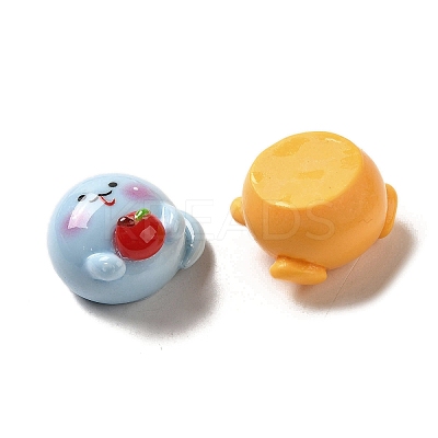 Opaque Resin Decoden Cabochons RESI-B023-01-1