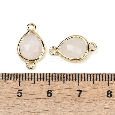Natural Quartz Crystal Faceted Connector Charms G-L514-048P-03-1