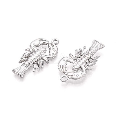 304 Stainless Steel Lobster Pendants STAS-T067-25P-1