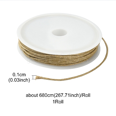 6.8M Waxed Cotton Cords YC-YW0001-03-278-1