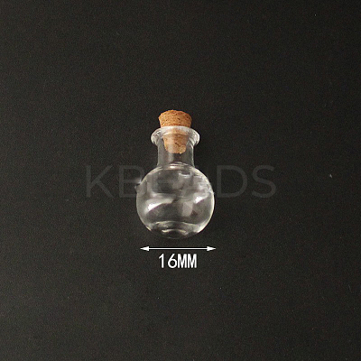Mini High Borosilicate Glass Bottle Bead Containers X1-BOTT-PW0001-261I-1