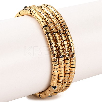 Electroplated Synthetic Non-magnetic Hematite Beads Strands G-H027-G01-01-1