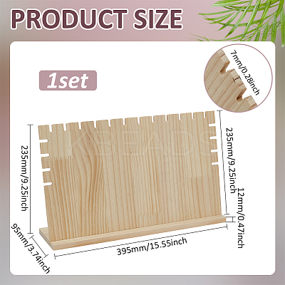 Wood Jewelry Display Stand ODIS-WH0030-177B-1