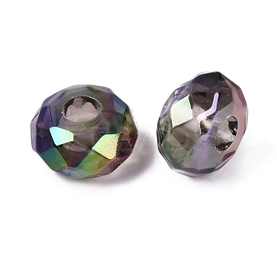 Transparent Acrylic European Beads OACR-E033-25A-1