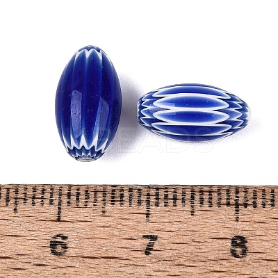 Handmade Millefiori Glass Barrel Beads LS-LA-N002-03E-1