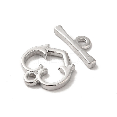 Non-Tarnish 304 Stainless Steel Toggle Clasps STAS-H212-26P-1
