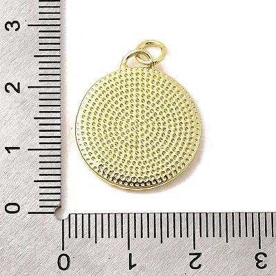 Brass Enamel Pendants KK-I378-20G-B-1