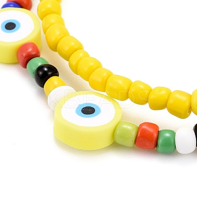 Glass Seed Beads Stretch Bracelets BJEW-JB06291-01-1