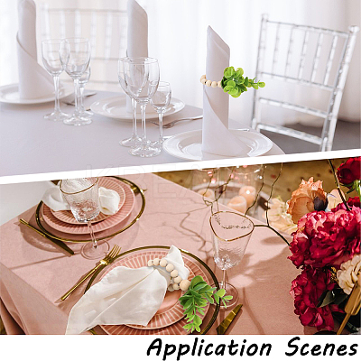 6Pcs PVC Leaf Napkin Rings AJEW-GF0011-03C-1