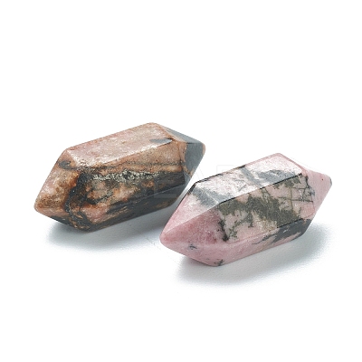 Faceted No Hole Natural Rhodonite Healing Stones LS-G-K034-20mm-14-1