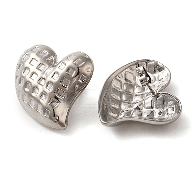 304 Stainless Steel Stud Earrings for Women LS-EJEW-U019-01P-01-1