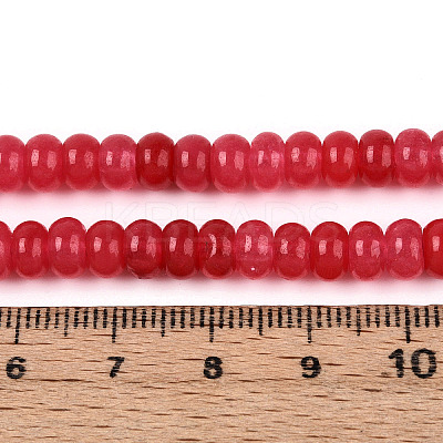 Dyed Natural White Jade Beads Strands G-T139-59A-05-1