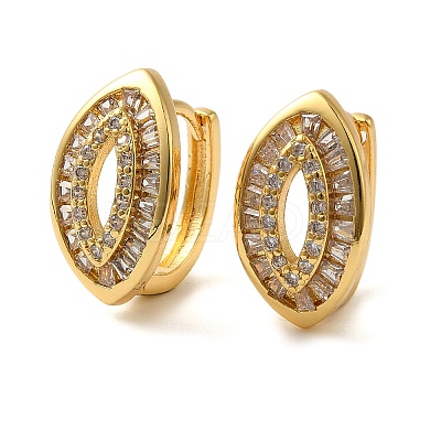 304 Stainless Steel Pave Cubic Zirconia Hoop Earrings for Women LS-EJEW-U019-02G-04-1