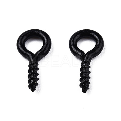 Spray Painted Iron Screw Eye Pin Peg Bails X-IFIN-N010-002B-1