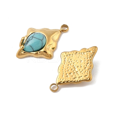 Synthetic Turquoise Pendants STAS-P380-17G-1