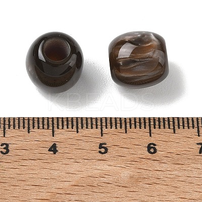 Opaque Resin European Beads X-RESI-F073-12A-1