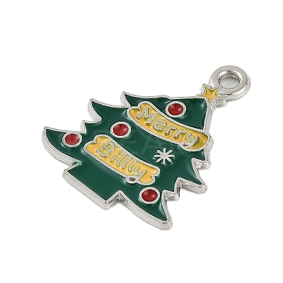 Christmas Theme Alloy Enamel Pendants ENAM-Z020-02K-1