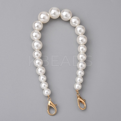 Glass Pearl Phone Case Beaded Chain AJEW-WH0289-84-1