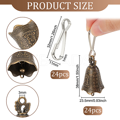 24Pcs Tibetan Style Alloy Pendants FIND-OC0002-76-1