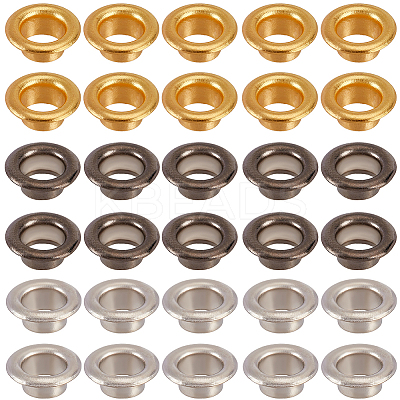 750Pcs 3 Colors European Style Brass Eyelet Core KK-GF0001-19-1